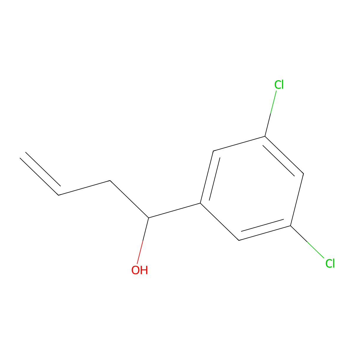 3,5-Dichloro-alpha-2-propen-1-ylbenzenemethanol molecular structure, CAS 842123-75-5