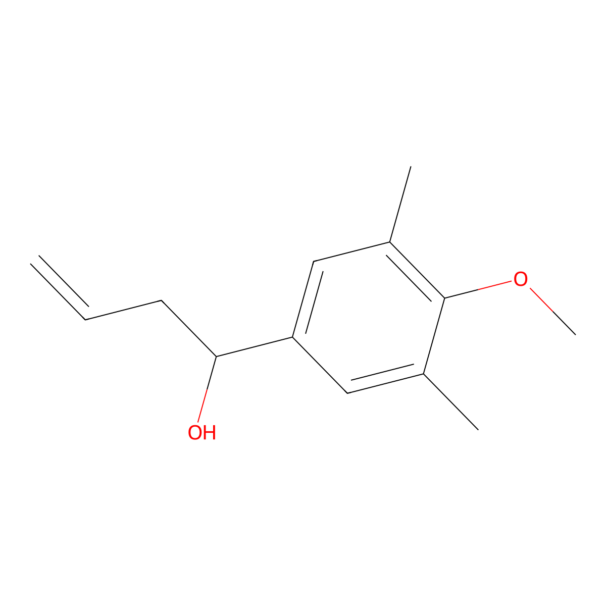 1-(4-Methoxy-3,5-dimethylphenyl)but-3-en-1-ol molecular structure, CAS 842123-76-6