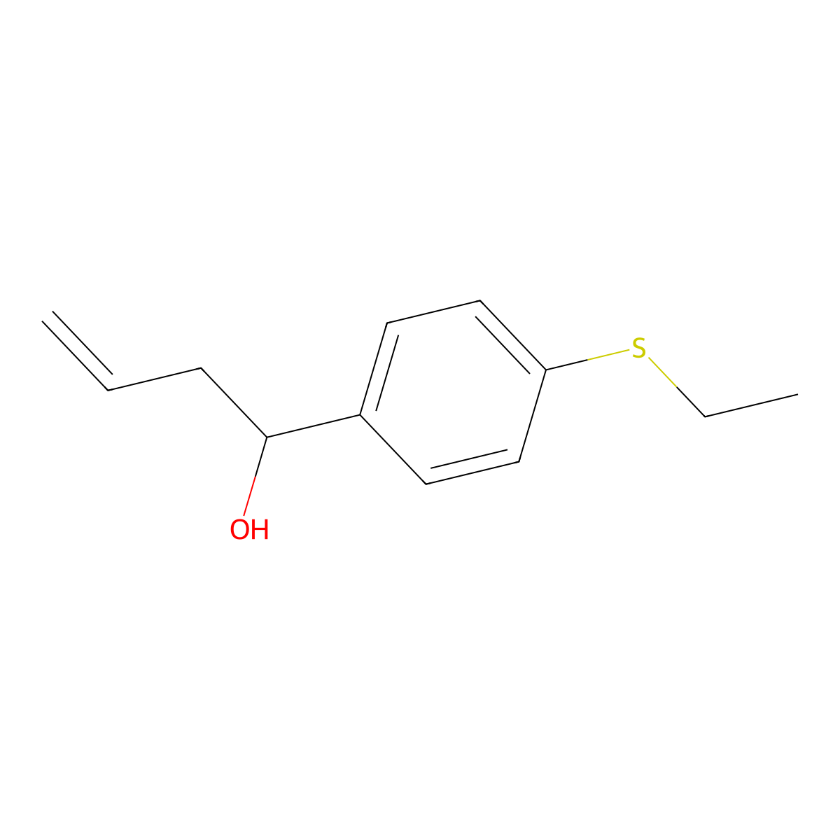 4-(4-Ethylthiophenyl)-1-buten-4-ol molecular structure, CAS 842123-80-2