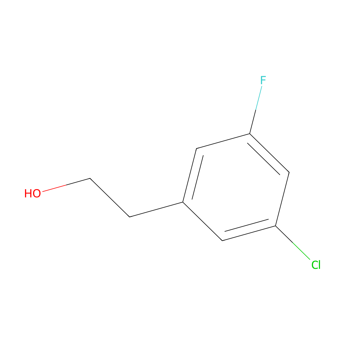 3-Chloro-5-fluorophenethyl alcohol molecular structure, CAS 842123-84-6