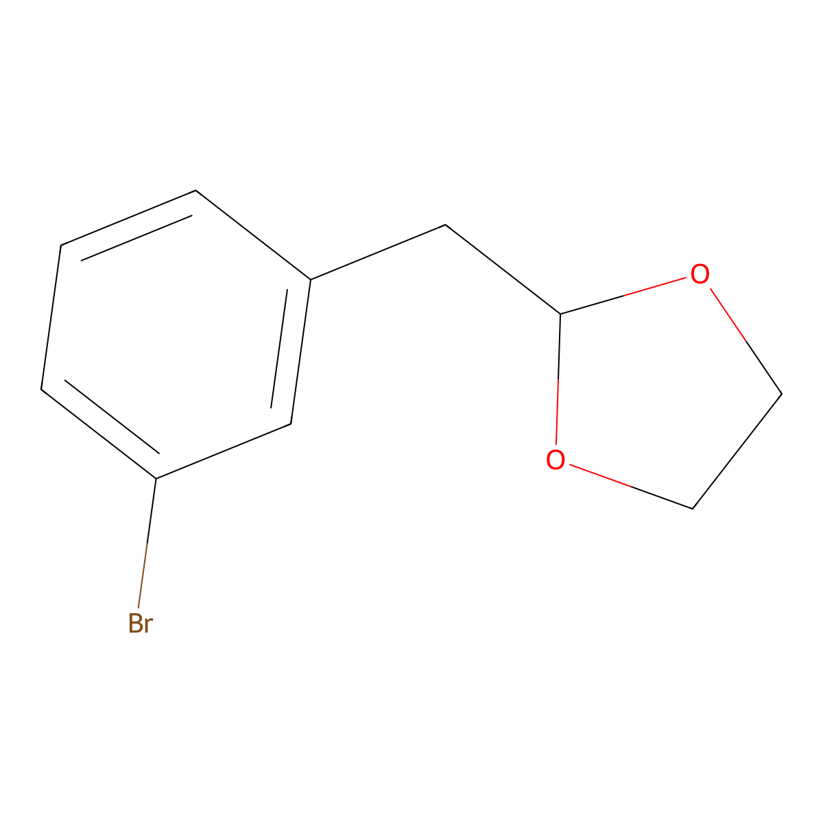 2-(3-Bromobenzyl)-1,3-dioxolane molecular structure, CAS 842123-87-9