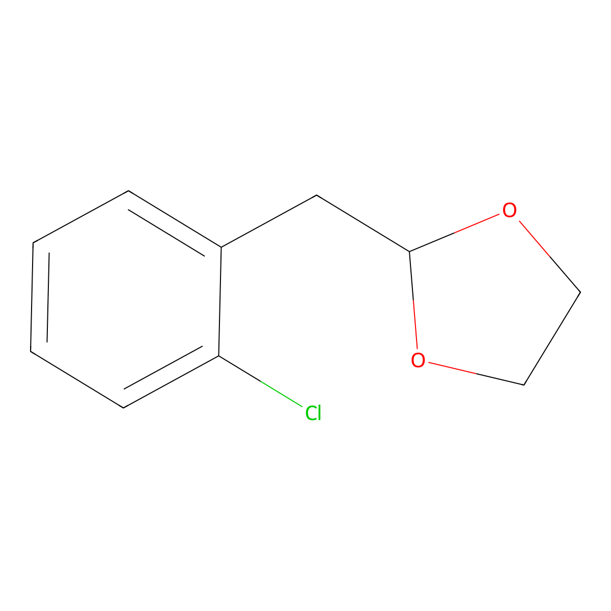2-[(2-Chlorophenyl)methyl]-1,3-dioxolane molecular structure, CAS 842123-91-5