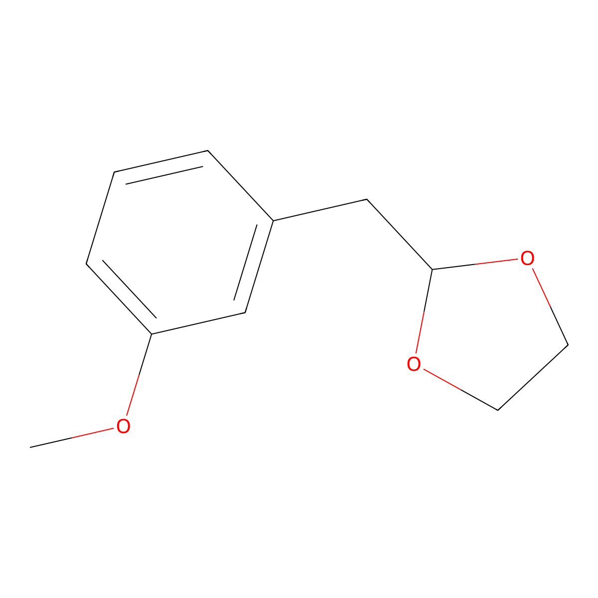 2-[(3-Methoxyphenyl)methyl]-1,3-dioxolane molecular structure, CAS 842123-95-9
