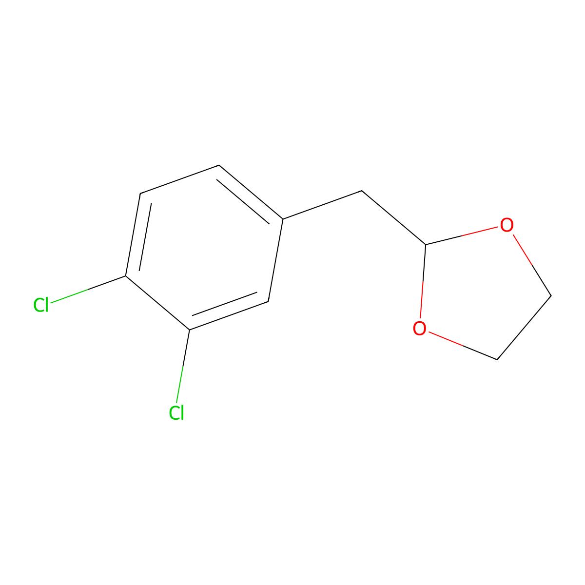 2-[(3,4-Dichlorophenyl)methyl]-1,3-dioxolane molecular structure, CAS 842123-98-2