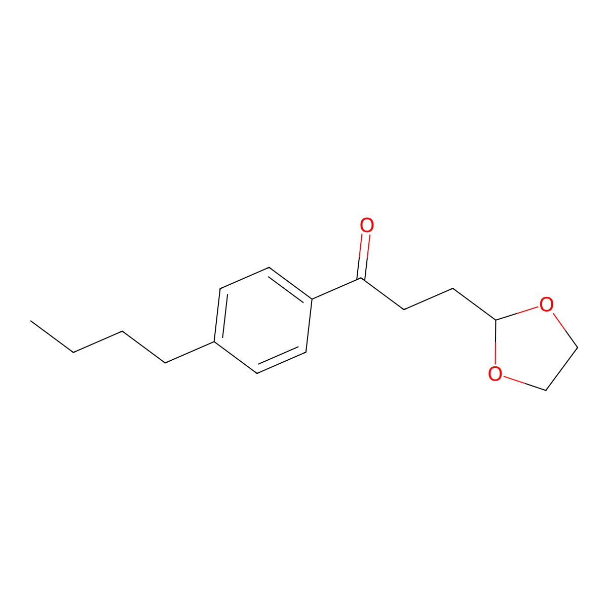 1-(4-Butylphenyl)-3-(1,3-dioxolan-2-yl)propan-1-one molecular structure, CAS 842124-10-1