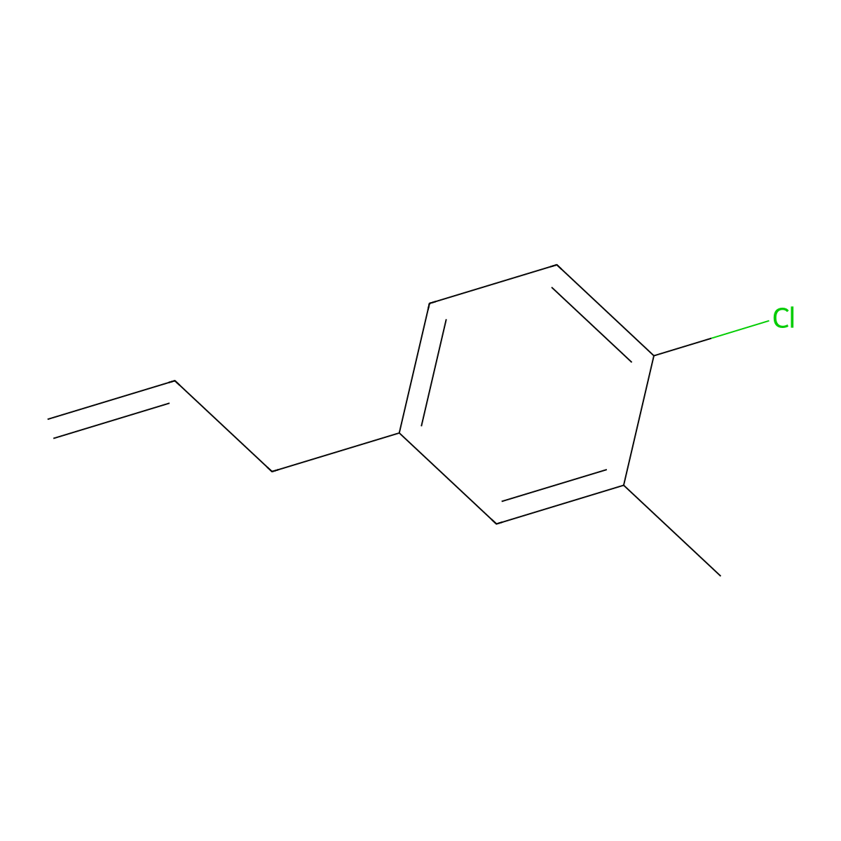 3-(4-Chloro-3-methylphenyl)-1-propene molecular structure, CAS 842124-22-5