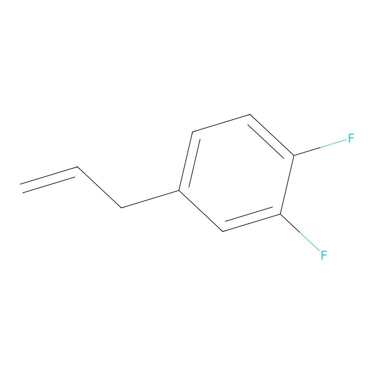3-(3,4-Difluorophenyl)-1-propene molecular structure, CAS 842124-23-6