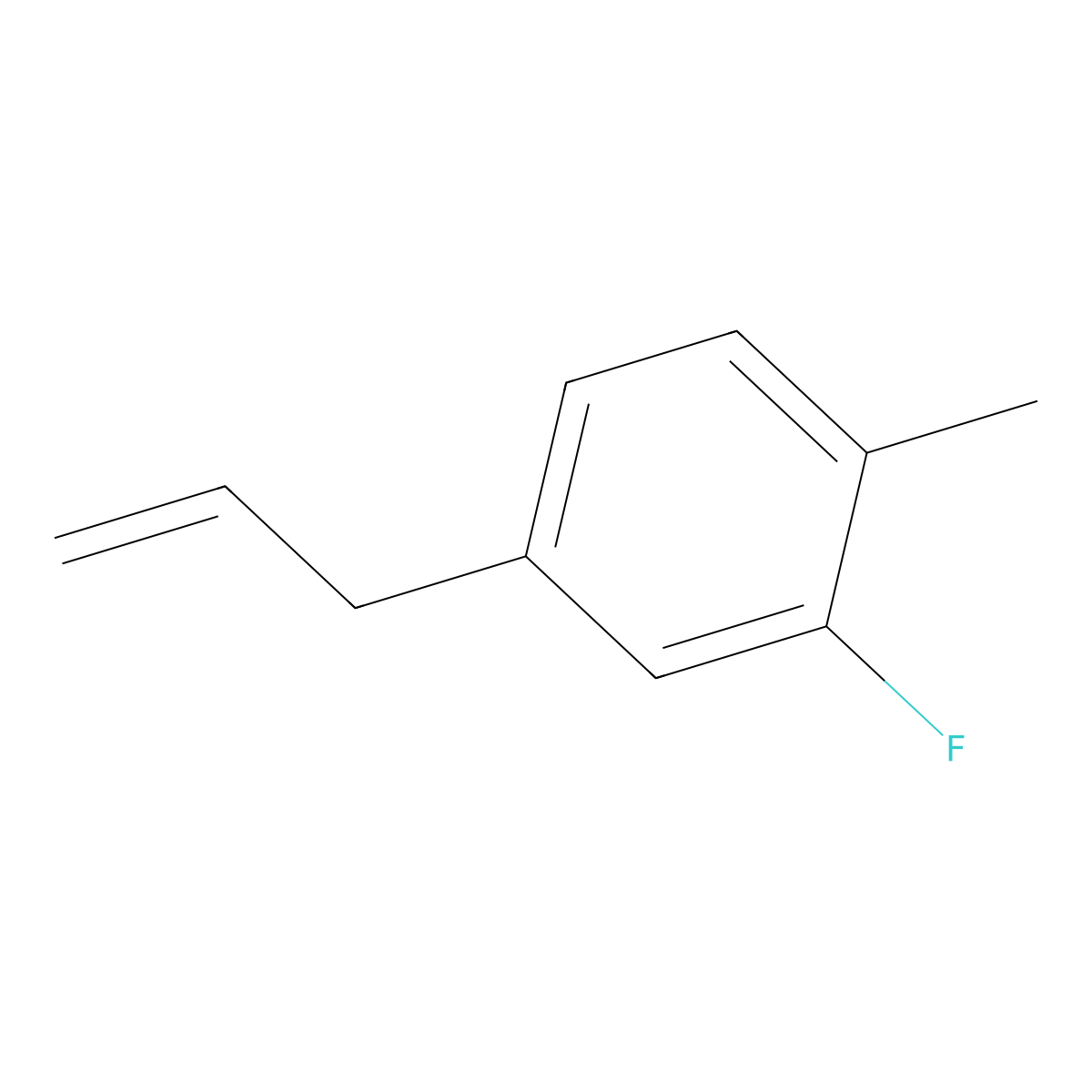 3-(3-Fluoro-4-methylphenyl)-1-propene molecular structure, CAS 842124-26-9