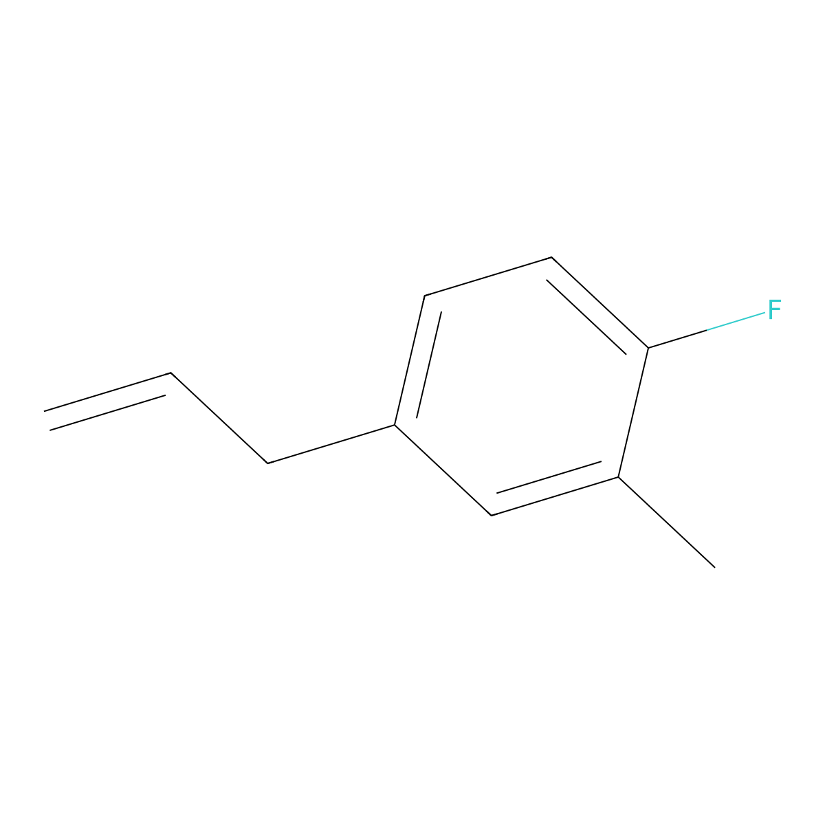 3-(4-Fluoro-3-methylphenyl)-1-propene molecular structure, CAS 842124-27-0