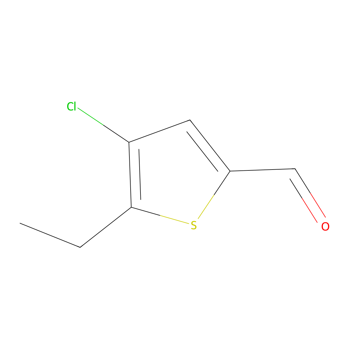 4-Chloro-5-ethyl-2-thiophenecarboxaldehyde molecular structure, CAS 842135-11-9