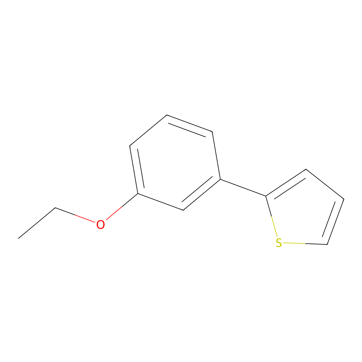2-(3-Ethoxyphenyl)thiophene molecular structure, CAS 842135-38-0