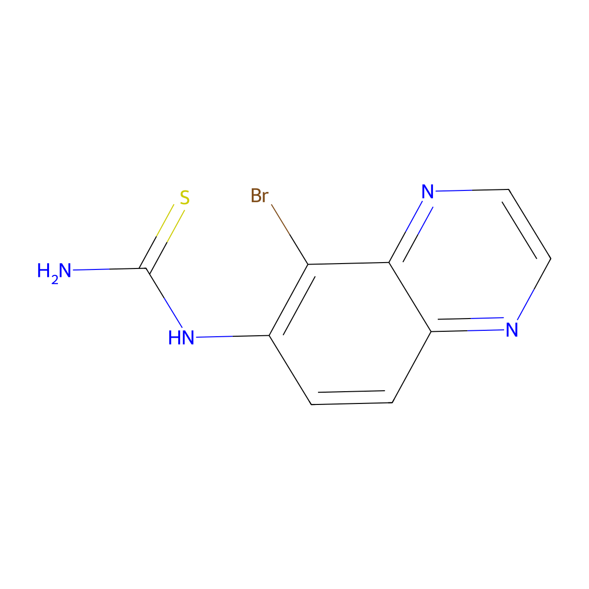 1-(5-Bromoquinoxalin-6-YL)thiourea molecular structure, CAS 842138-74-3