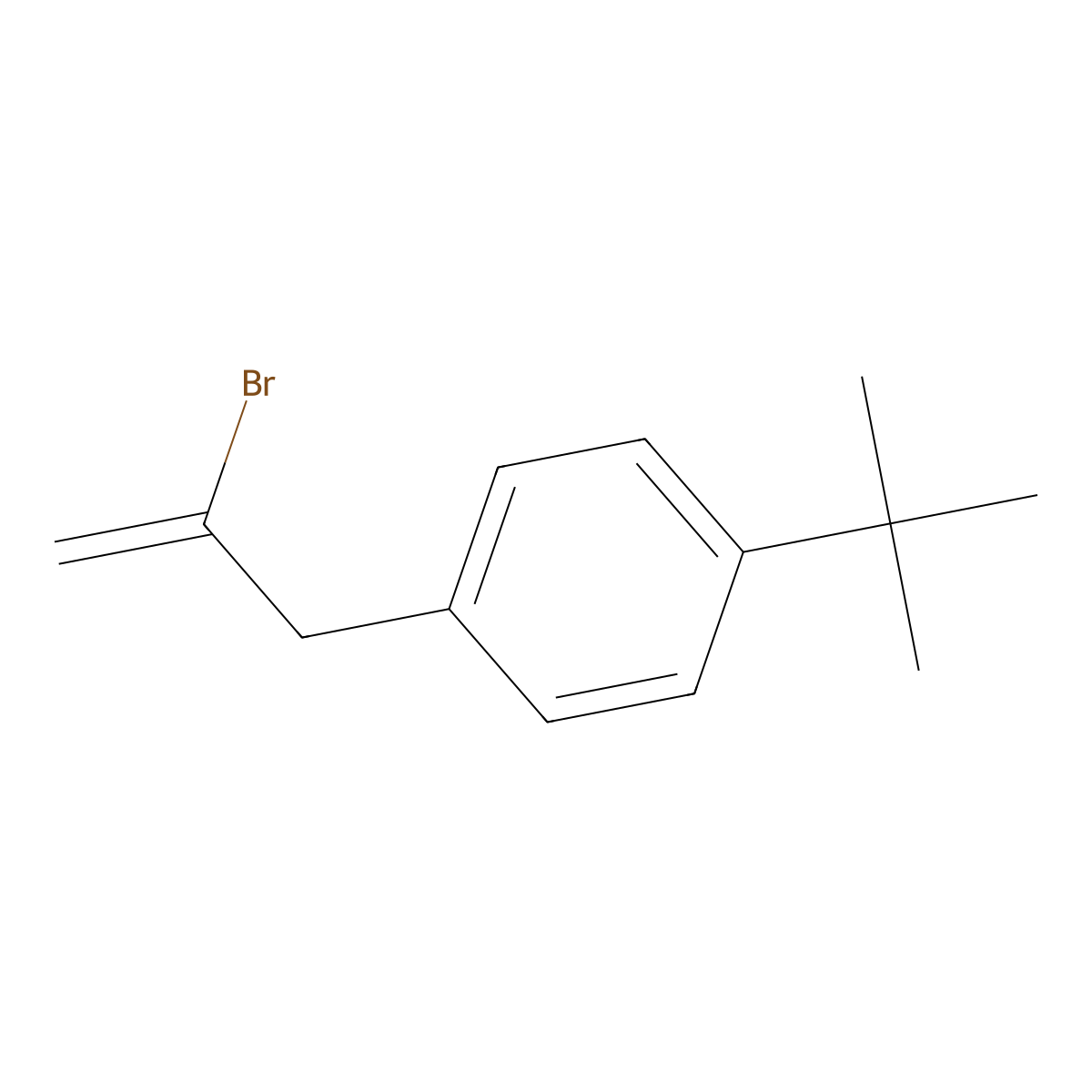 2-Bromo-3-(4-tert-butylphenyl)-1-propene molecular structure, CAS 842140-27-6