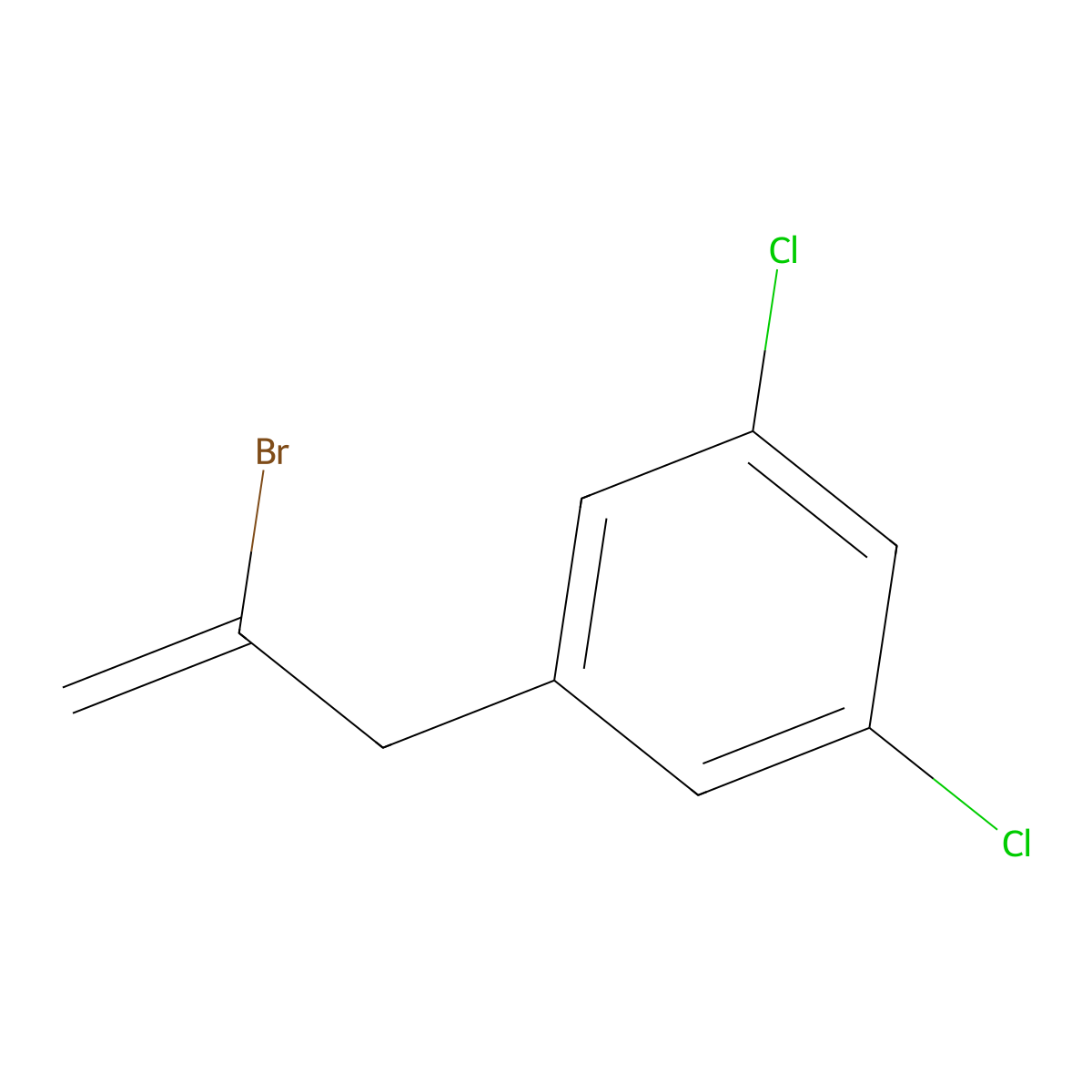 2-Bromo-3-(3,5-dichlorophenyl)-1-propene molecular structure, CAS 842140-33-4