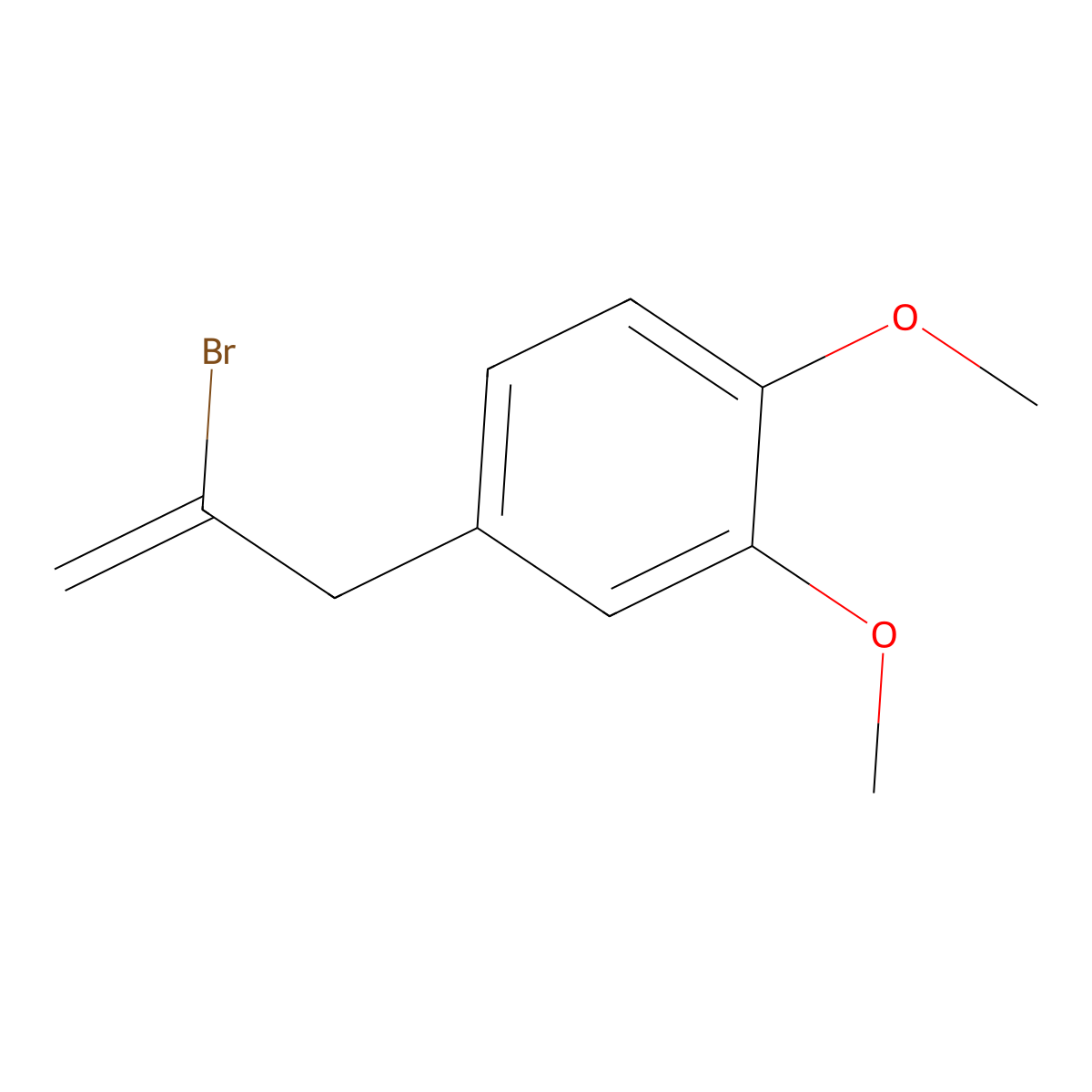 2-Bromo-3-(3,4-dimethoxyphenyl)-1-propene molecular structure, CAS 842140-36-7