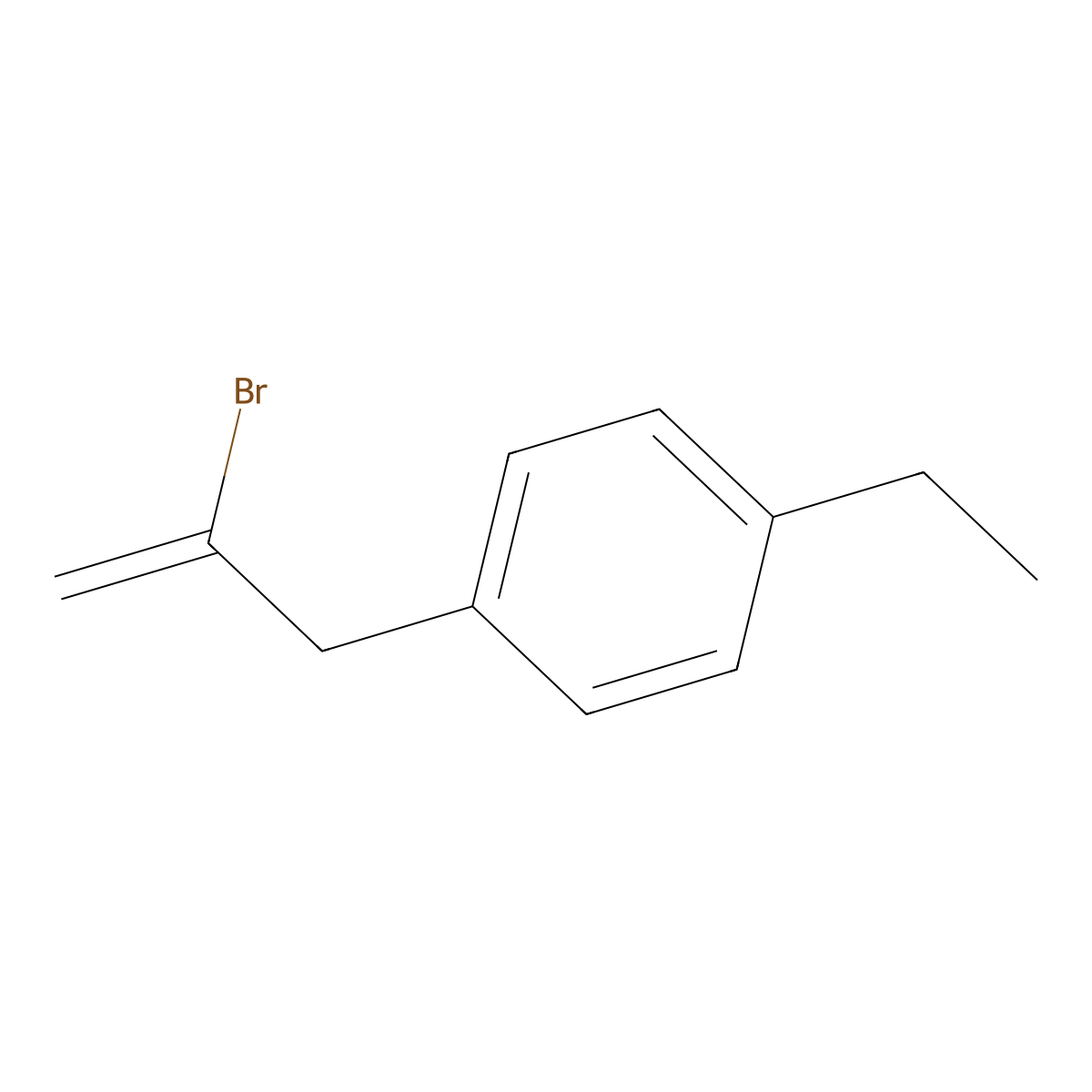 2-Bromo-3-(4-ethylphenyl)-1-propene molecular structure, CAS 842140-38-9