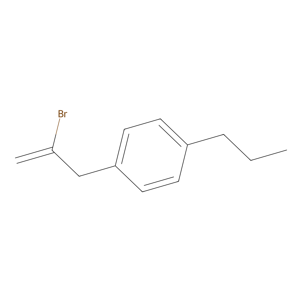 2-Bromo-3-(4-n-propylphenyl)-1-propene molecular structure, CAS 842140-43-6