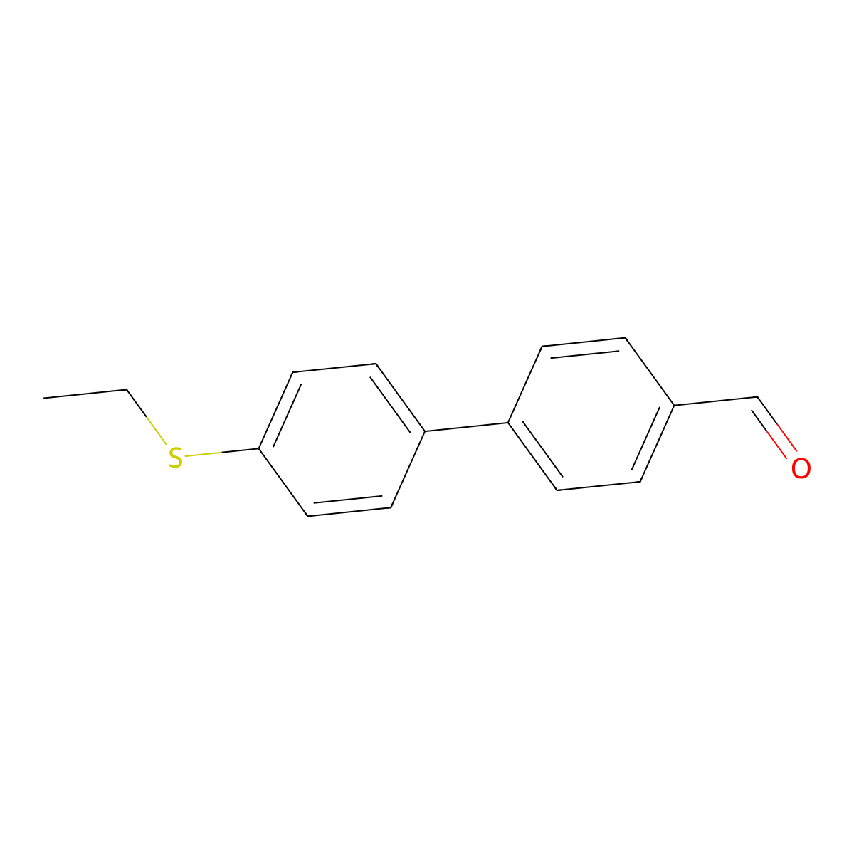 4'-(Ethylsulfanyl)[1,1'-biphenyl]-4-carbaldehyde molecular structure, CAS 842140-48-1