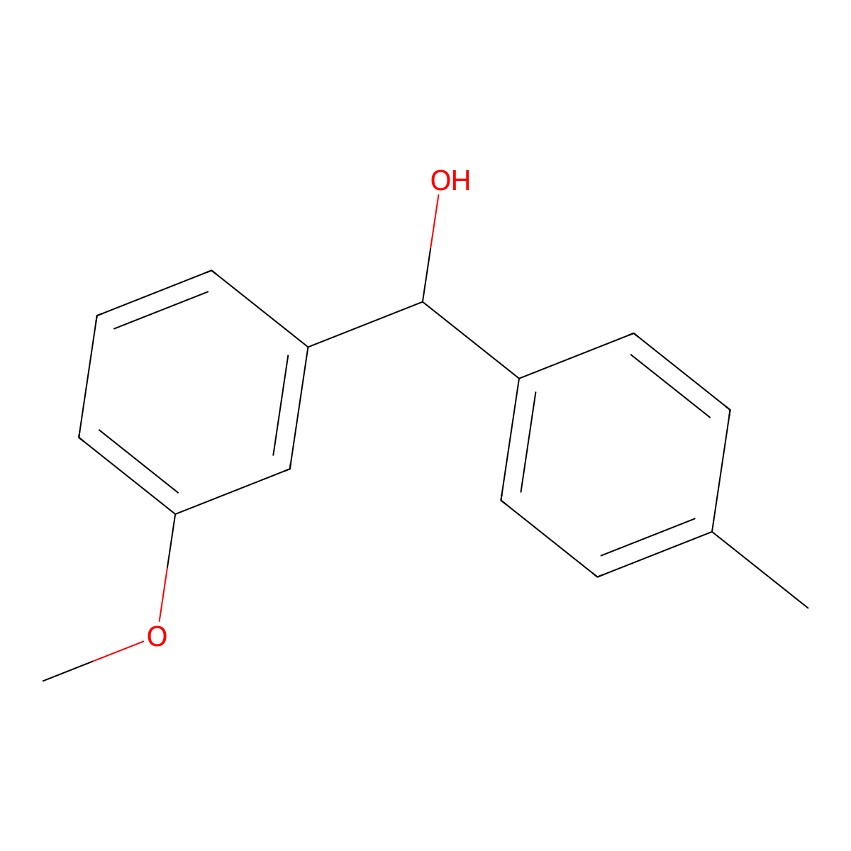 3-Methoxy-alpha-(4-methylphenyl)benzenemethanol molecular structure, CAS 842140-62-9