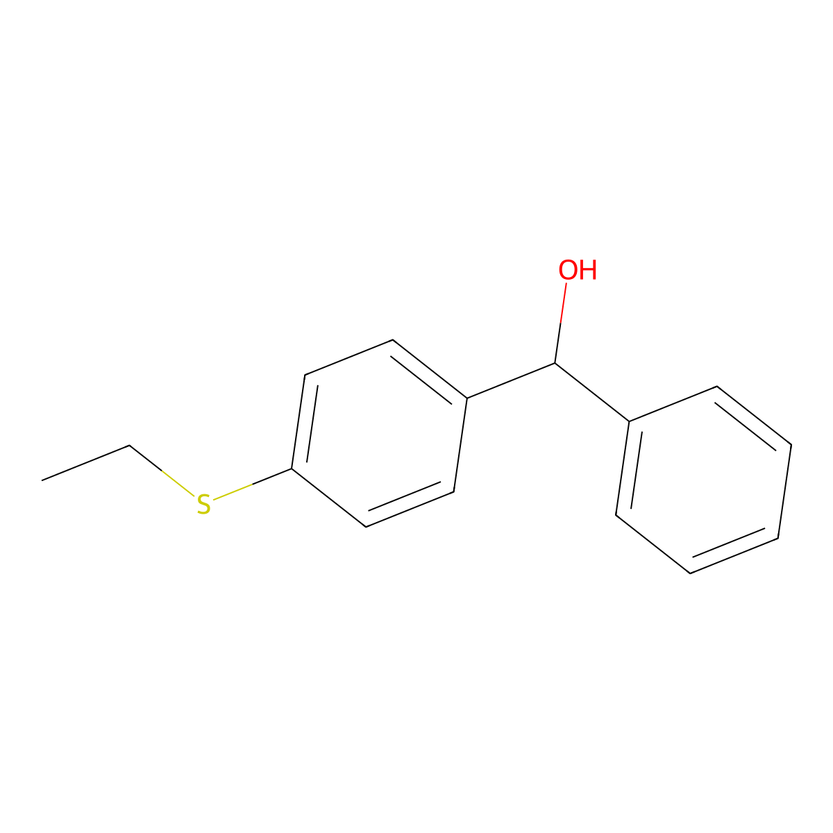 4-(Ethylthio)benzhydrol molecular structure, CAS 842140-67-4