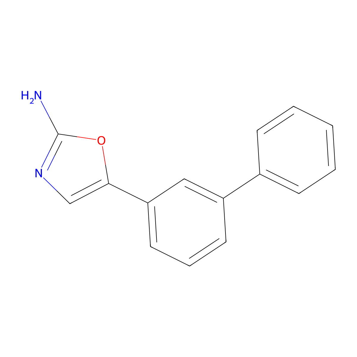5-([1,1'-Biphenyl]-3-yl)oxazol-2-amine molecular structure, CAS 842155-21-9