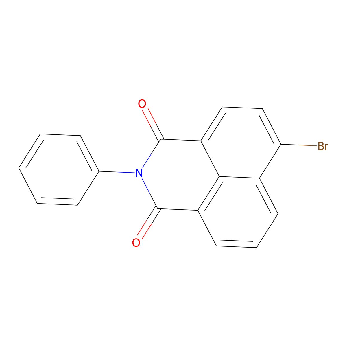 6-bromo-2-phenyl-1H-benzo[de]isoquinoline-1,3(2H)-dione molecular structure, CAS 84216-52-4