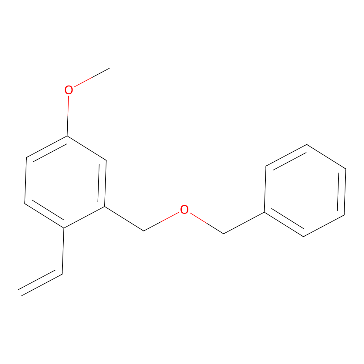 2-((Benzyloxy)methyl)-4-methoxy-1-vinylbenzene molecular structure, CAS 842167-45-7