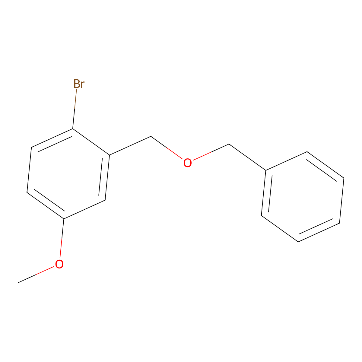 2-((Benzyloxy)methyl)-1-bromo-4-methoxybenzene molecular structure, CAS 842167-63-9