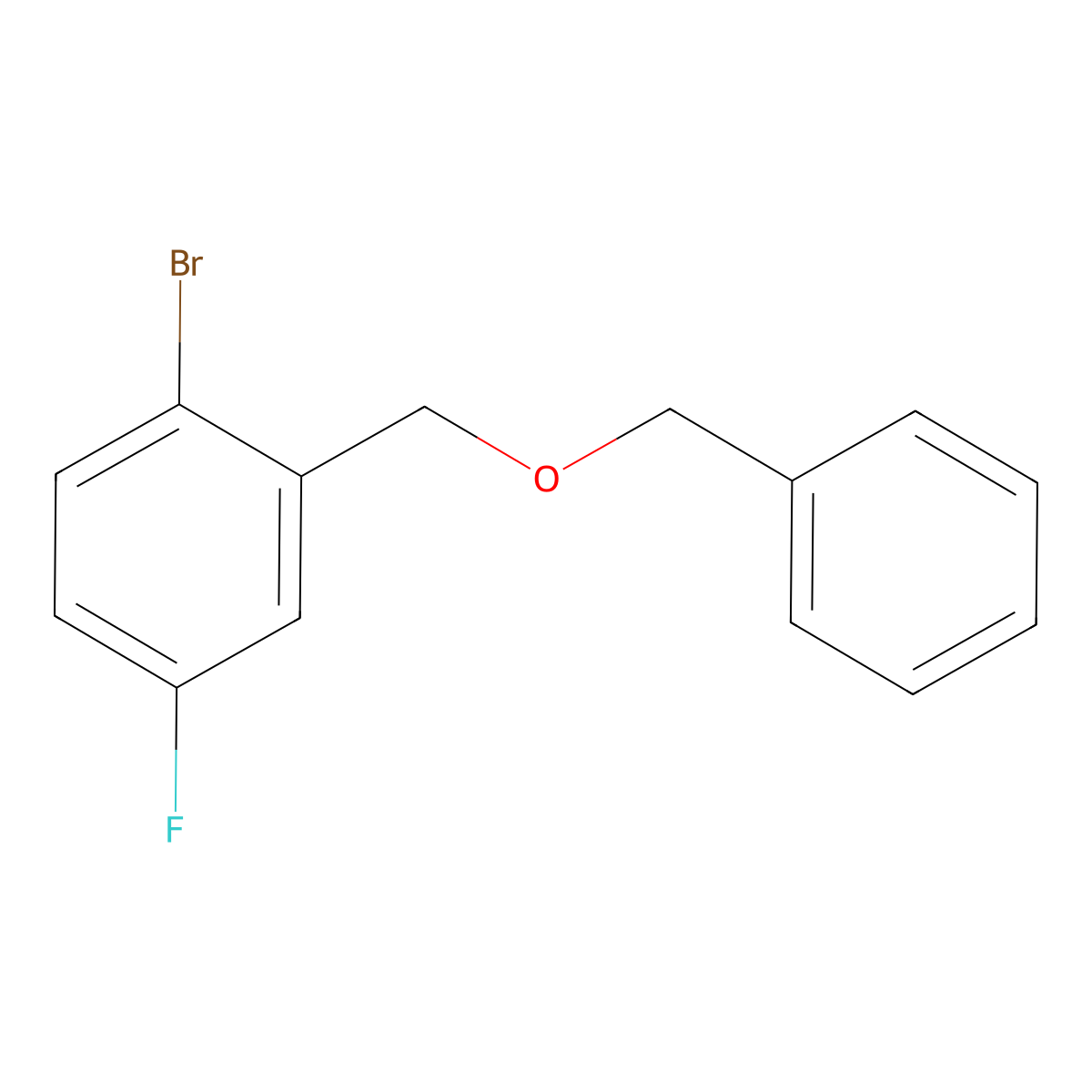 2-((Benzyloxy)methyl)-1-bromo-4-fluorobenzene molecular structure, CAS 842167-64-0