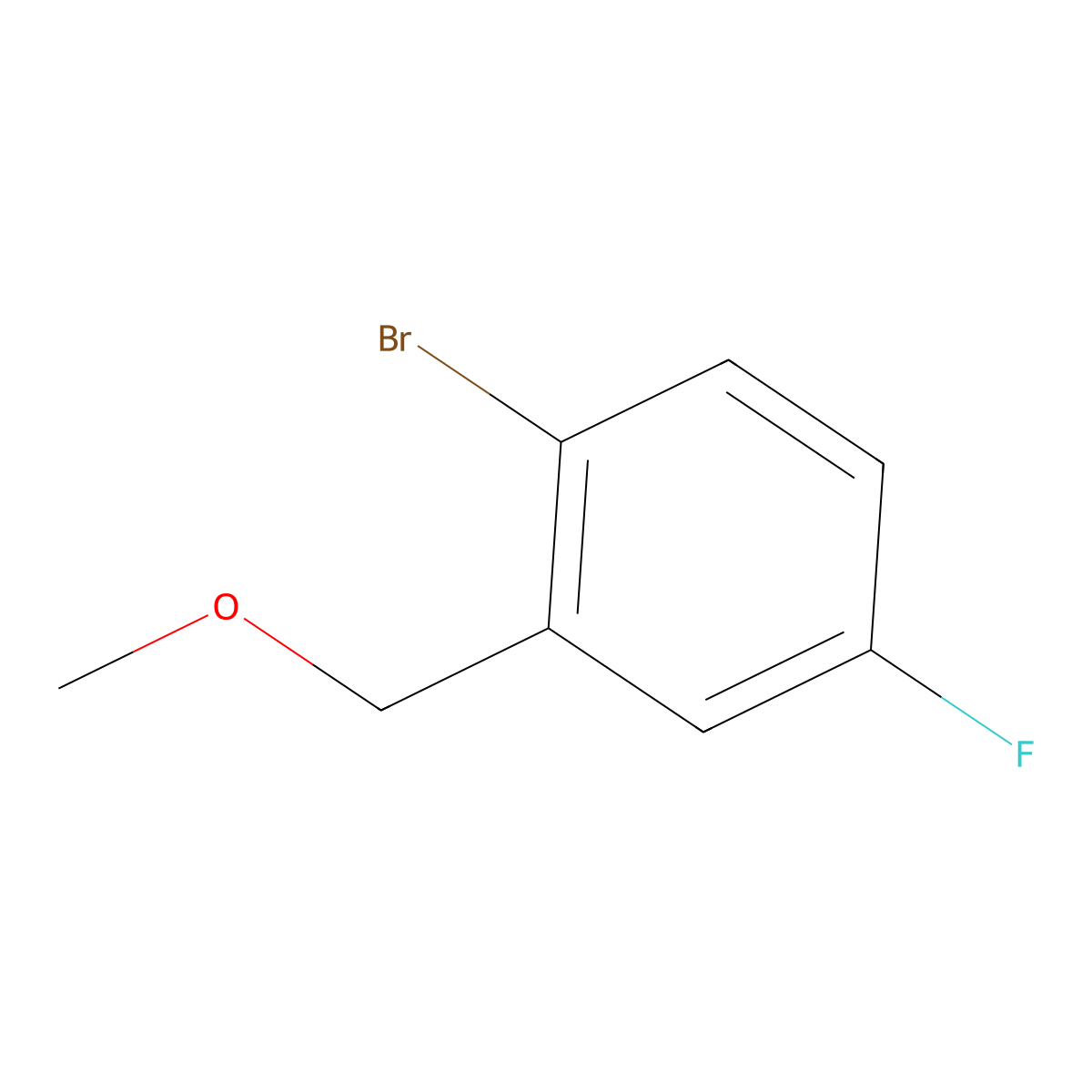 1-Bromo-4-fluoro-2-(methoxymethyl)benzene molecular structure, CAS 842167-67-3