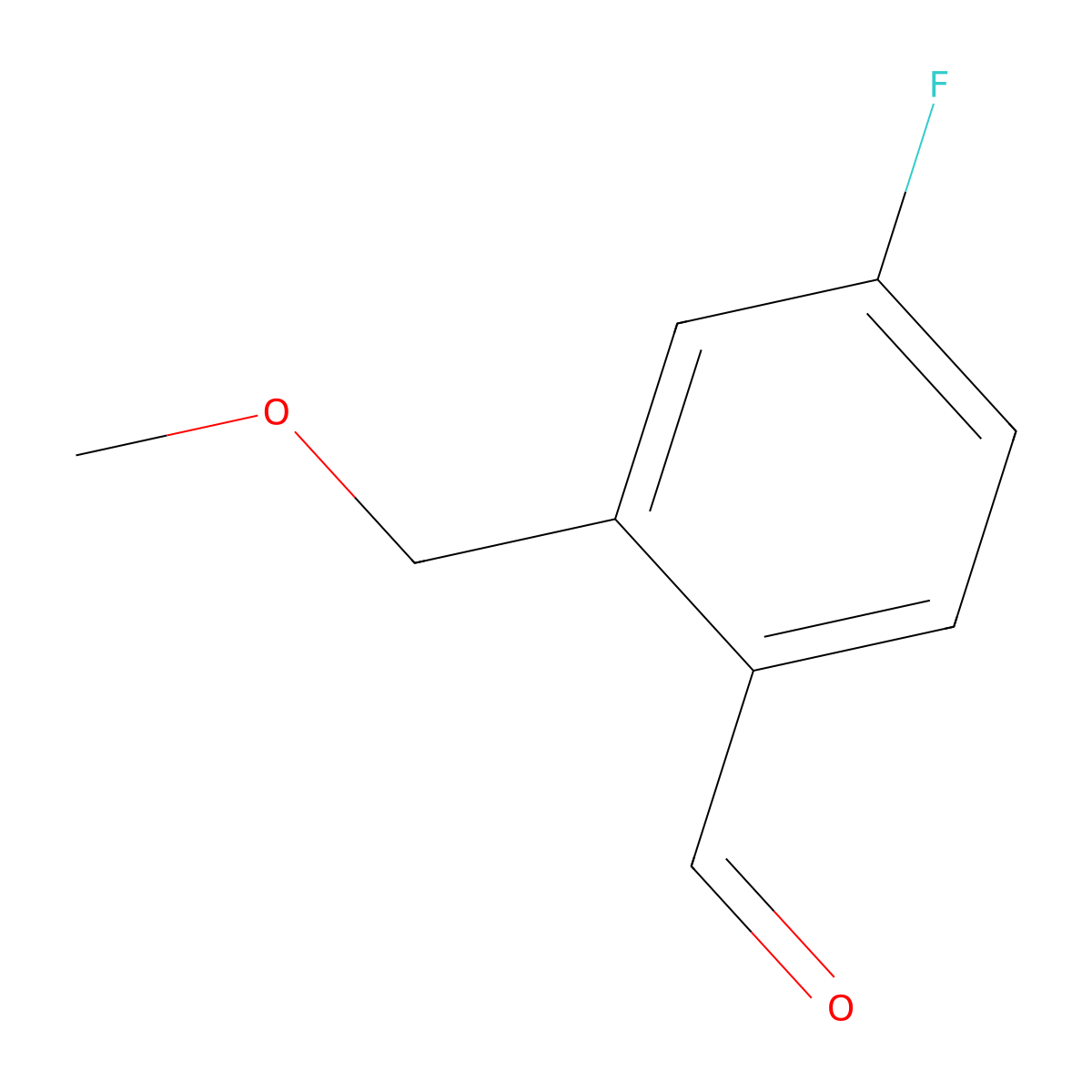 4-Fluoro-2-(methoxymethyl)benzaldehyde molecular structure, CAS 842167-68-4