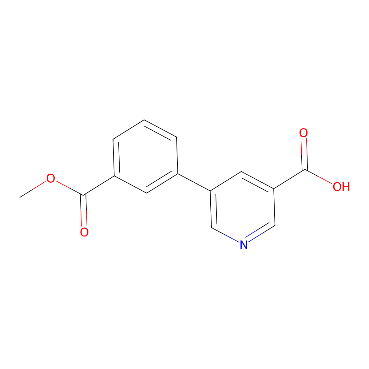5-(3-(Methoxycarbonyl)phenyl)nicotinic acid molecular structure, CAS 842170-42-7