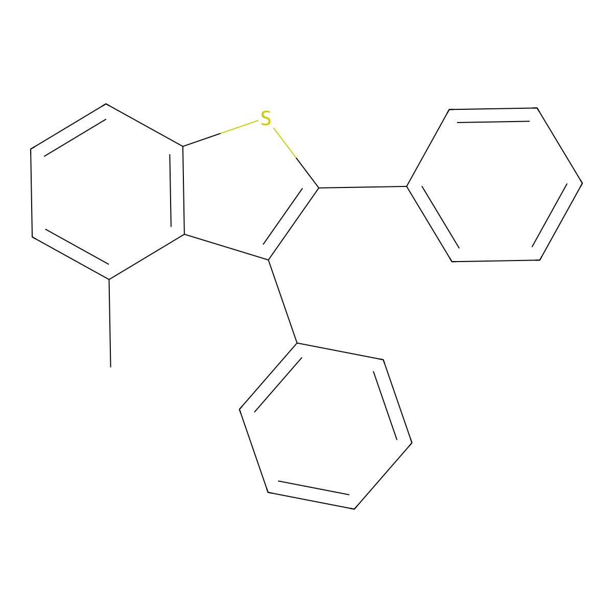 4-Methyl-2,3-diphenylbenzo[b]thiophene molecular structure, CAS 84224-69-1