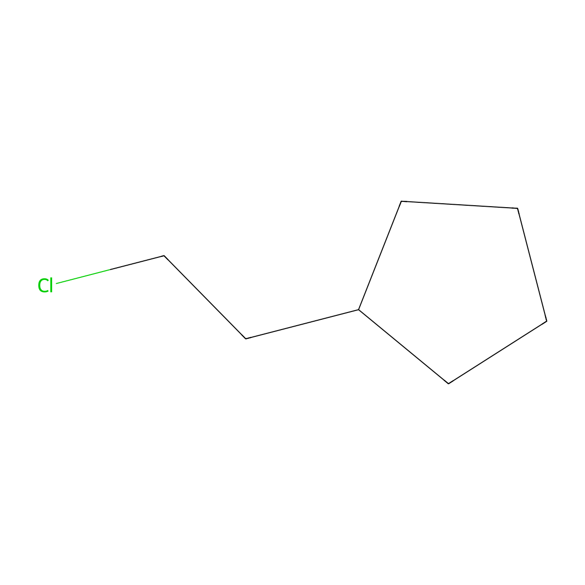 (2-Chloroethyl)cyclopentane molecular structure, CAS 84226-36-8