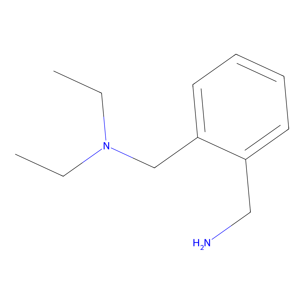{2-[(Diethylamino)methyl]phenyl}methanamine molecular structure, CAS 84227-68-9