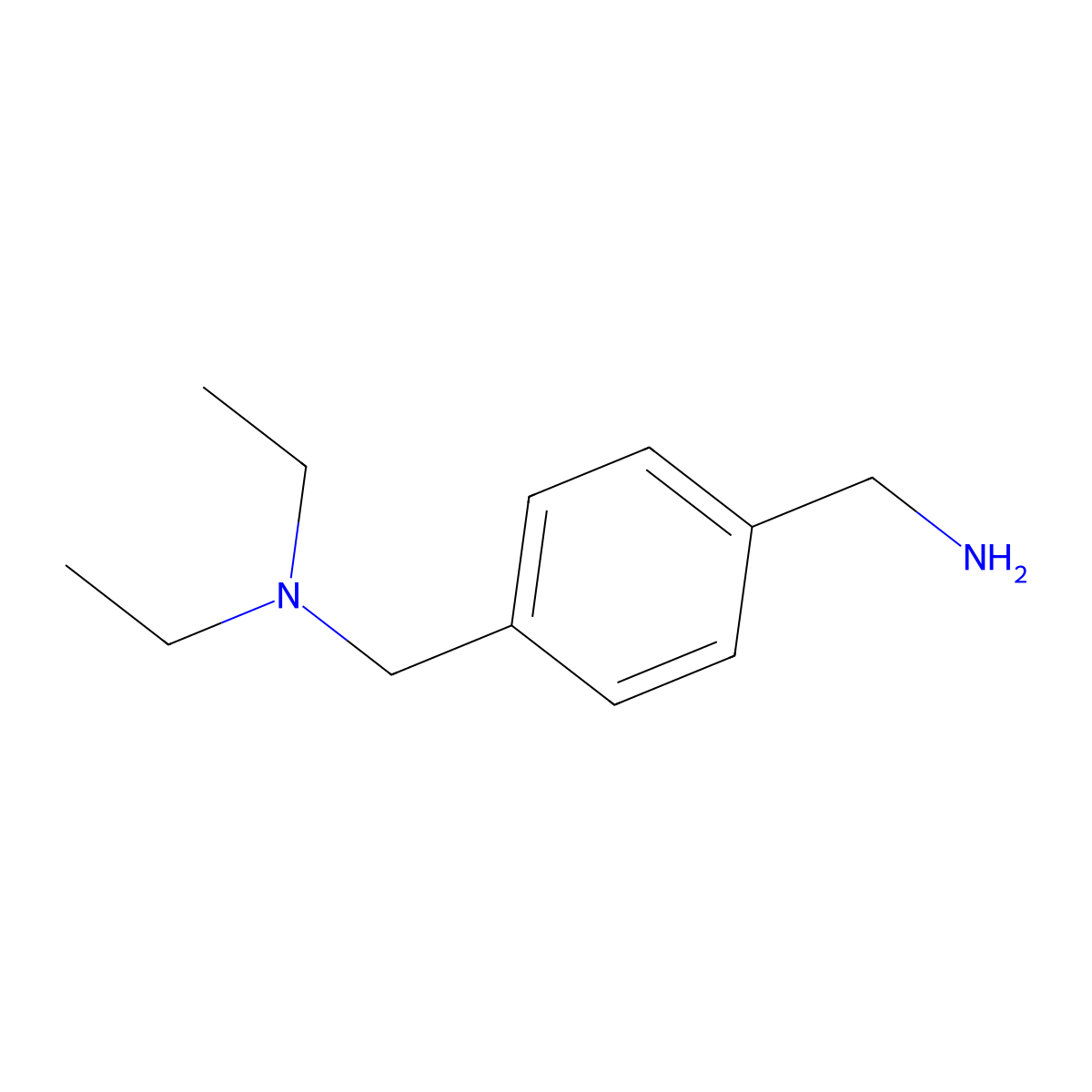 N-[4-(aminomethyl)benzyl]-N,N-diethylamine molecular structure, CAS 84227-70-3