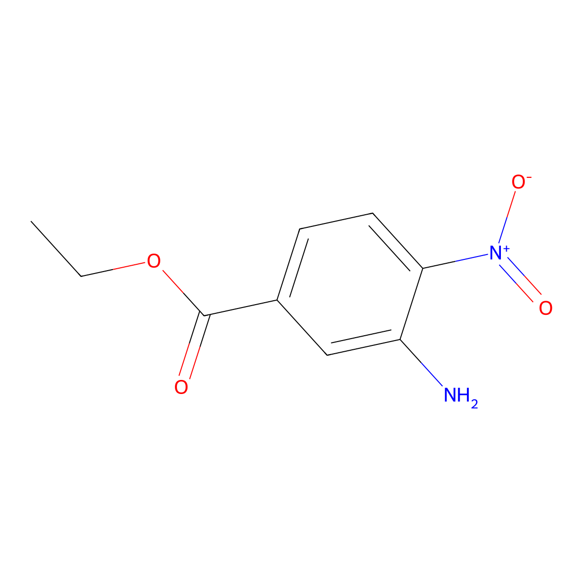 Ethyl 3-amino-4-nitrobenzoate molecular structure, CAS 84228-43-3