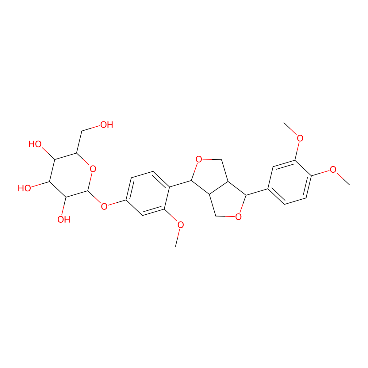 Dimethoxyphenyl)tetrahydro-1H,3H-furo[3,4-c]furan-1-yl]-2-methoxyphenyl molecular structure, CAS 84233-74-9