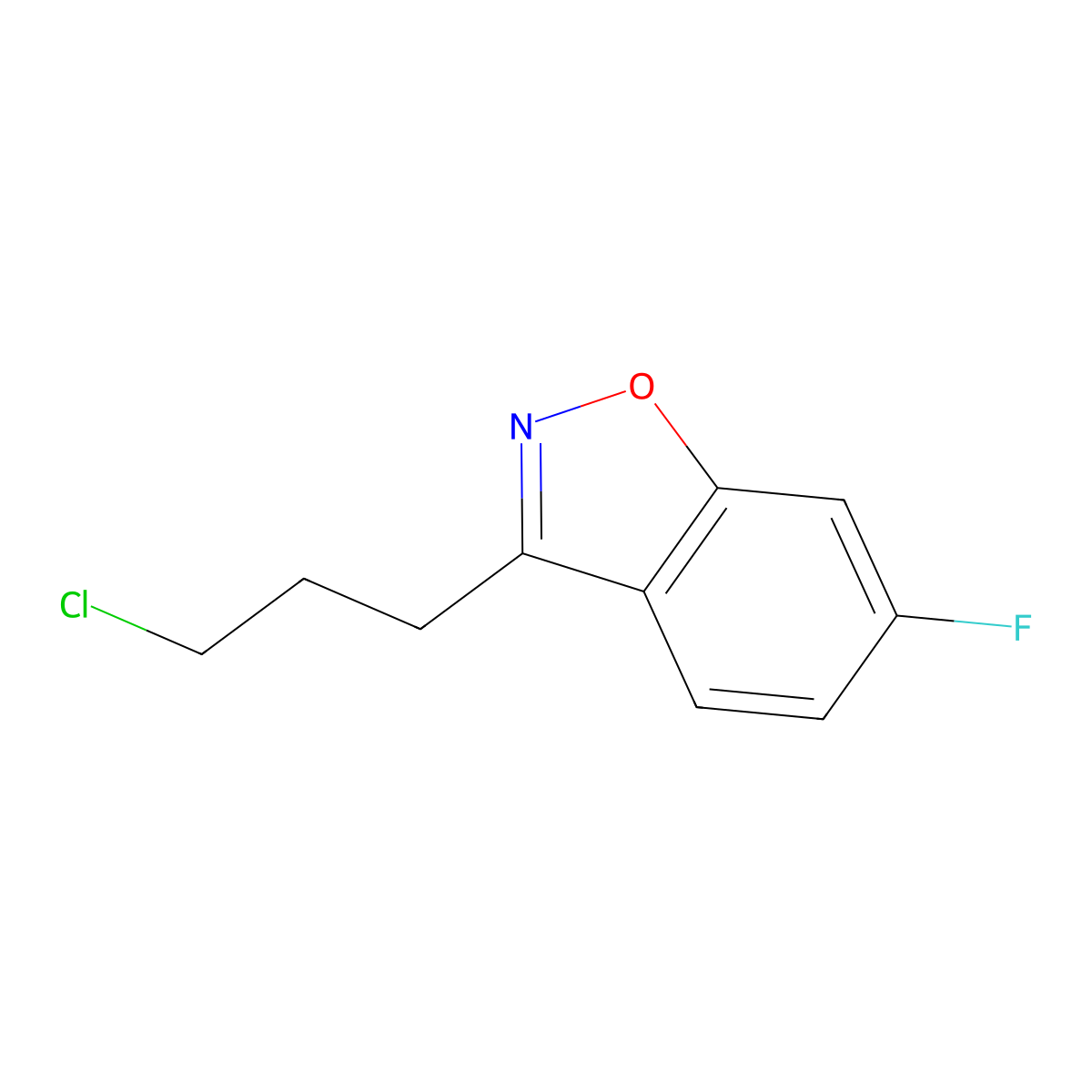 3-(3-Chloropropyl)-6-fluorobenzo[d]isoxazole molecular structure, CAS 84243-02-7