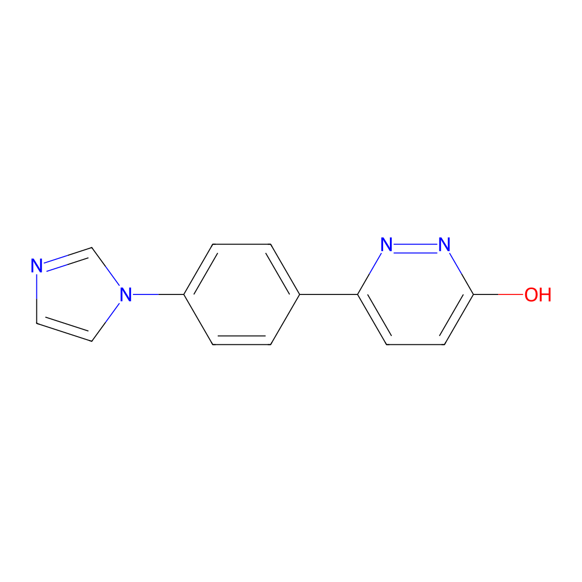 6-(4-(1H-Imidazol-1-yl)phenyl)pyridazin-3-ol molecular structure, CAS 84243-59-4
