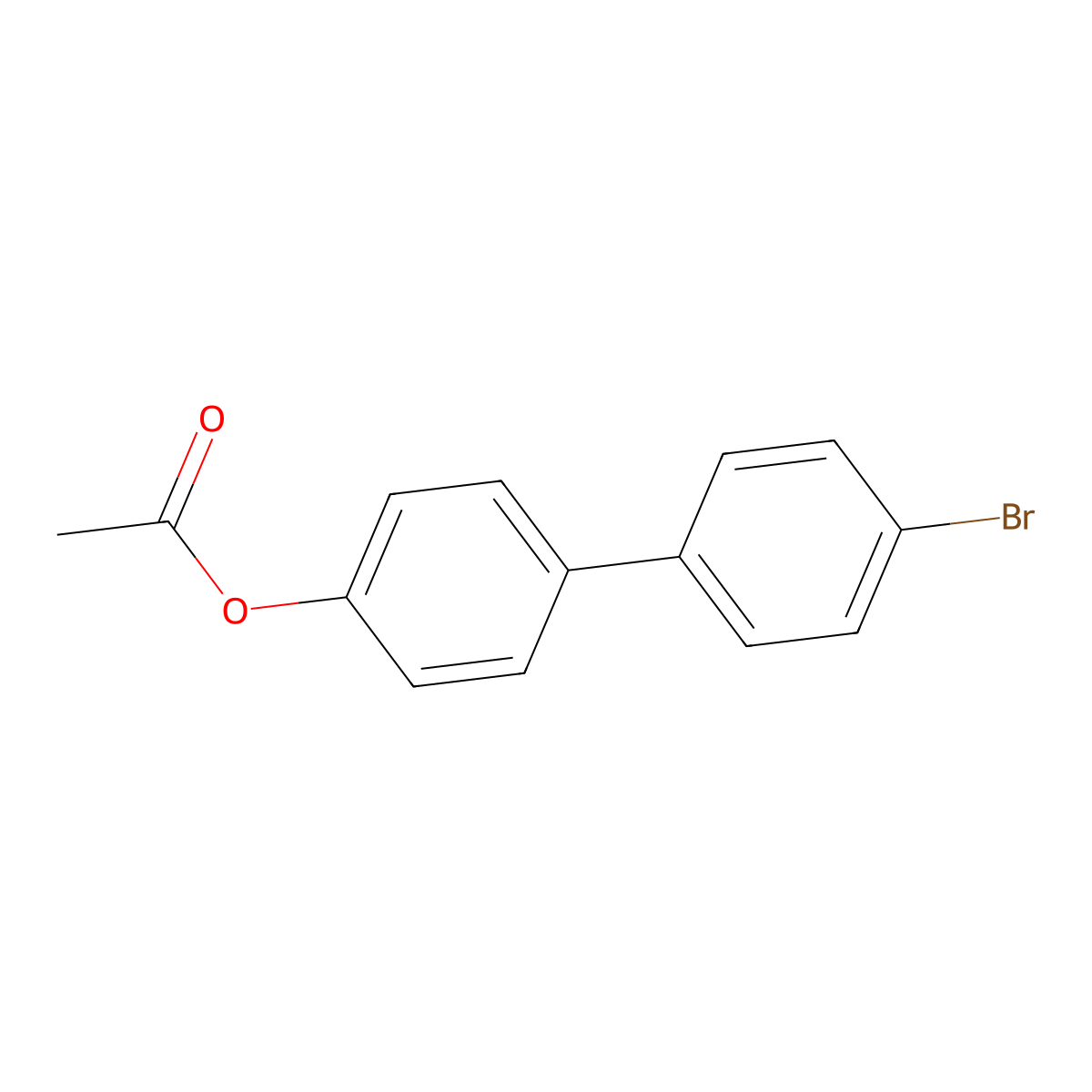 4'-Bromo-[1,1'-biphenyl]-4-ol acetate molecular structure, CAS 84244-98-4