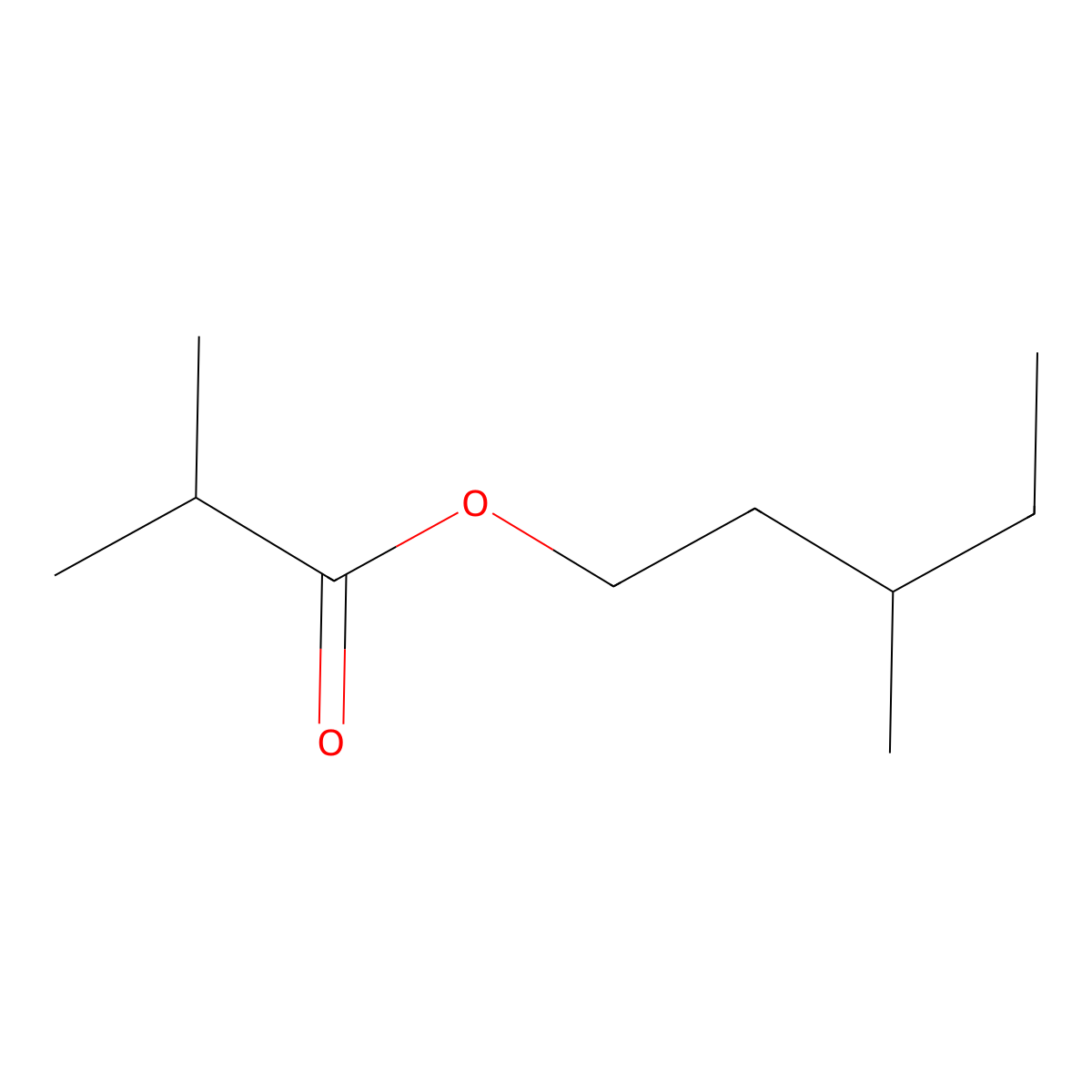 Propanoic acid, 2-methyl-, 3-methylpentyl ester molecular structure, CAS 84254-84-2