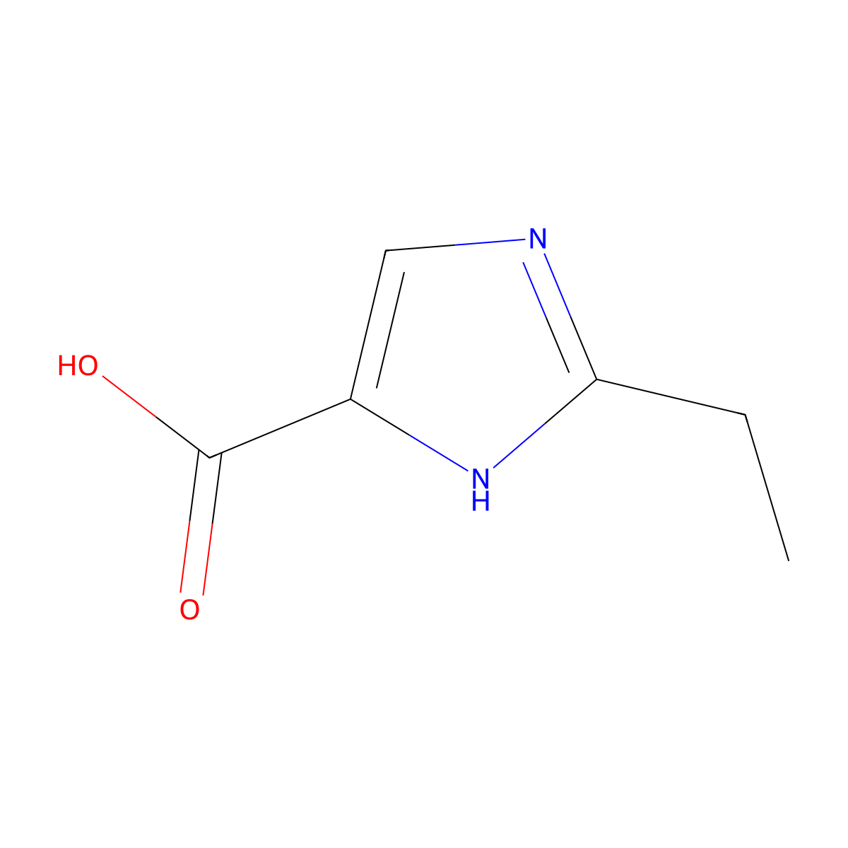 2-Ethyl-1H-imidazole-4-carboxylic acid molecular structure, CAS 84255-21-0