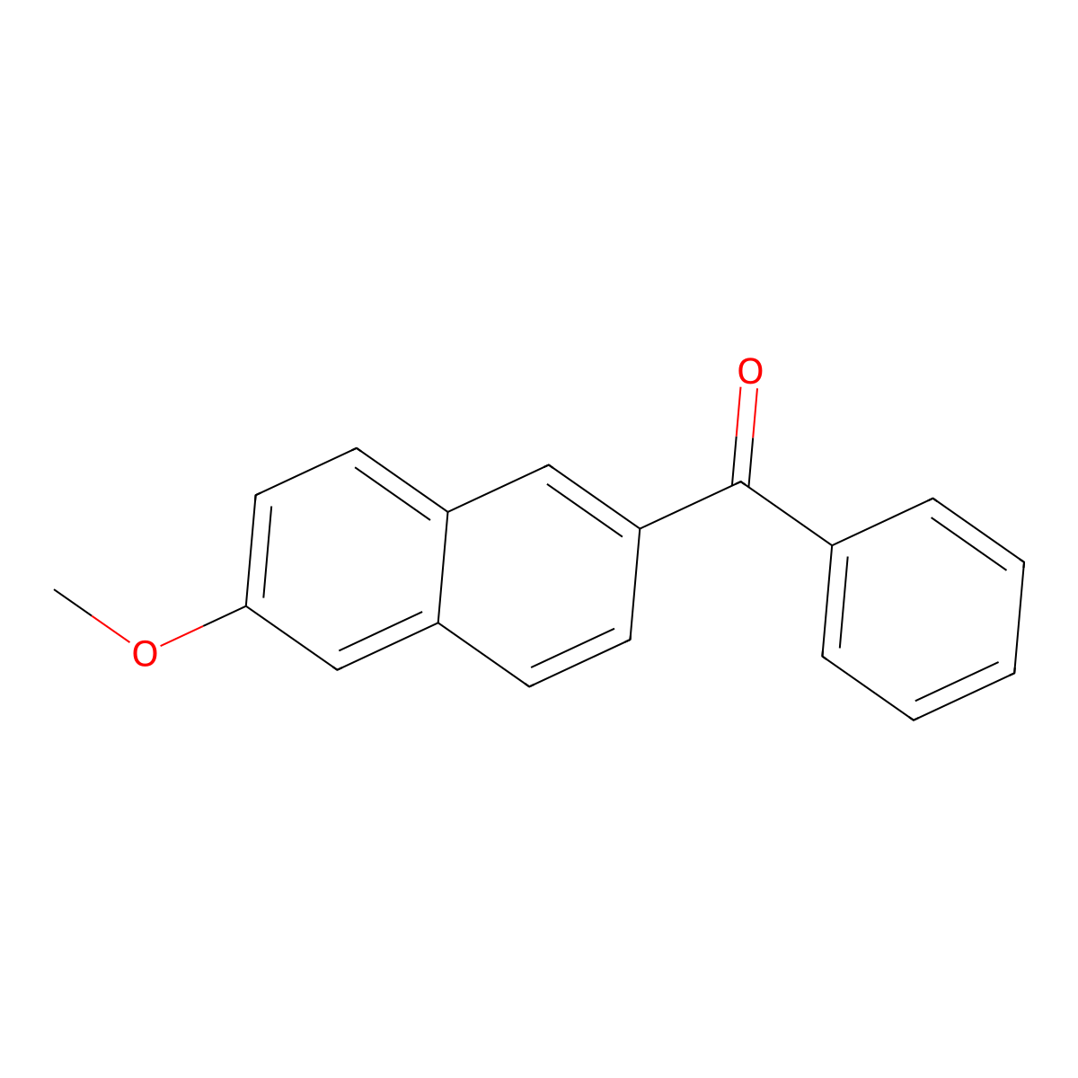 6-Benzoyl-2-methoxynaphthalene molecular structure, CAS 84255-35-6