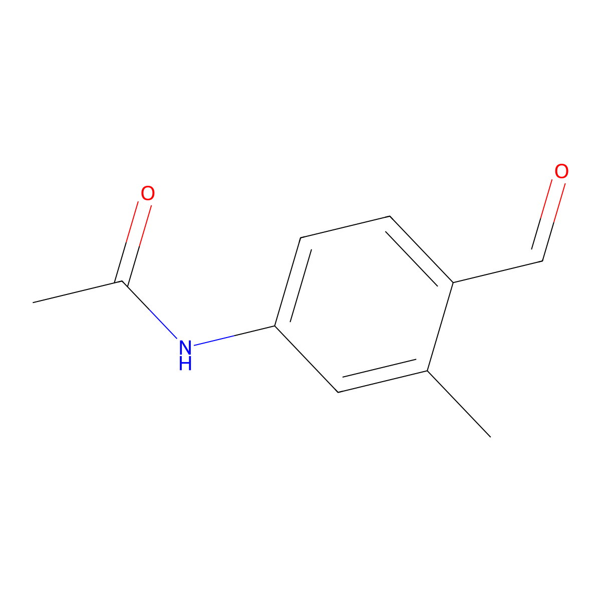 N-(4-Formyl-3-methylphenyl)acetamide molecular structure, CAS 84257-50-1