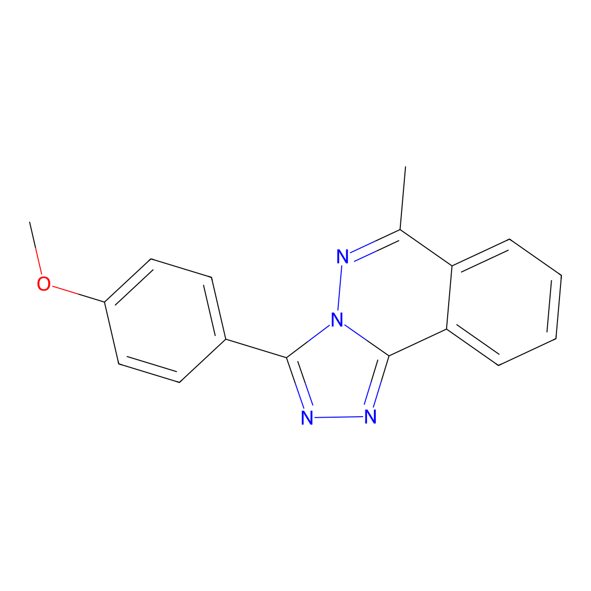 3-(4-Methoxyphenyl)-6-methyl[1,2,4]triazolo[3,4-a]phthalazine molecular structure, CAS 84257-76-1