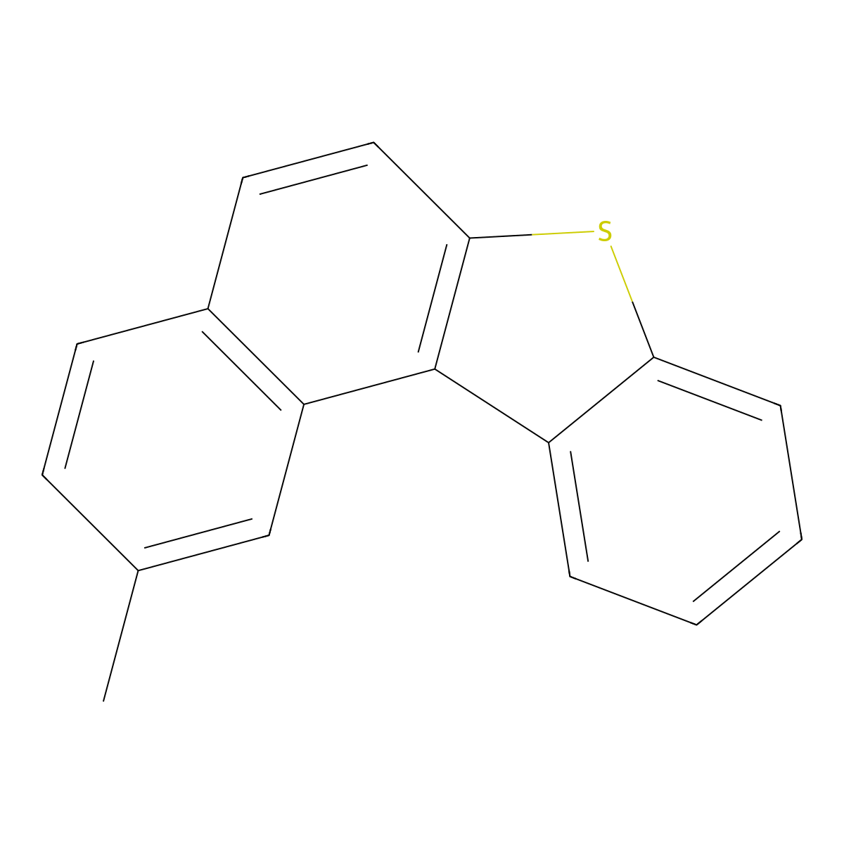 Benzo(b)naphtho(1,2-d)thiophene, 2-methyl- molecular structure, CAS 84258-64-0