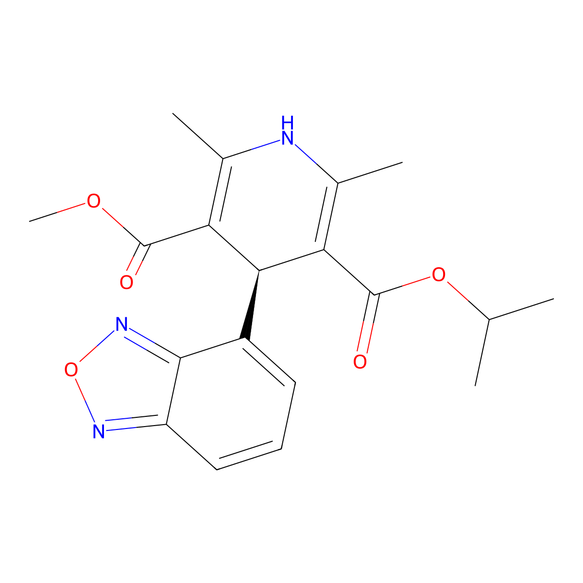 (+)-Isradipine molecular structure, CAS 84260-64-0