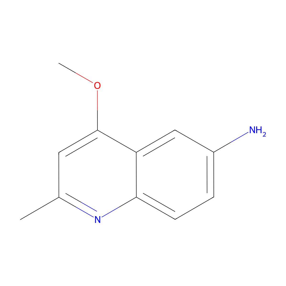 4-Methoxy-2-methylquinolin-6-amine molecular structure, CAS 84264-27-7