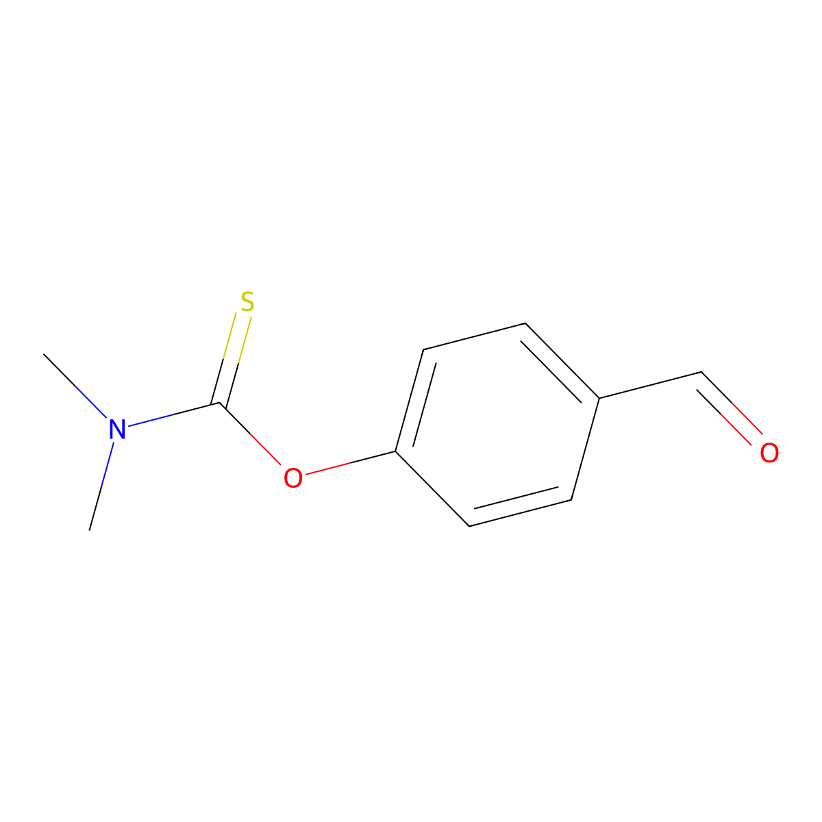 O-(4-Formylphenyl) N,N-dimethylcarbamothioate molecular structure, CAS 84265-06-5